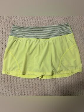 Zella Neon Yellow Skort